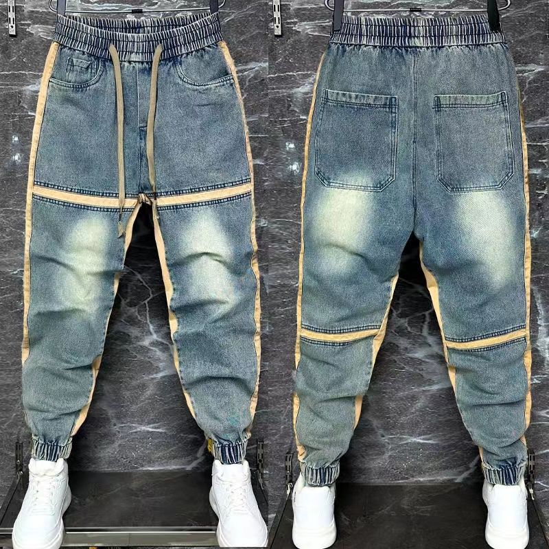 Streetwear Brand Clothing - 2024 Nieuwe Harembroek Gesplitst Gesneden Gebonden